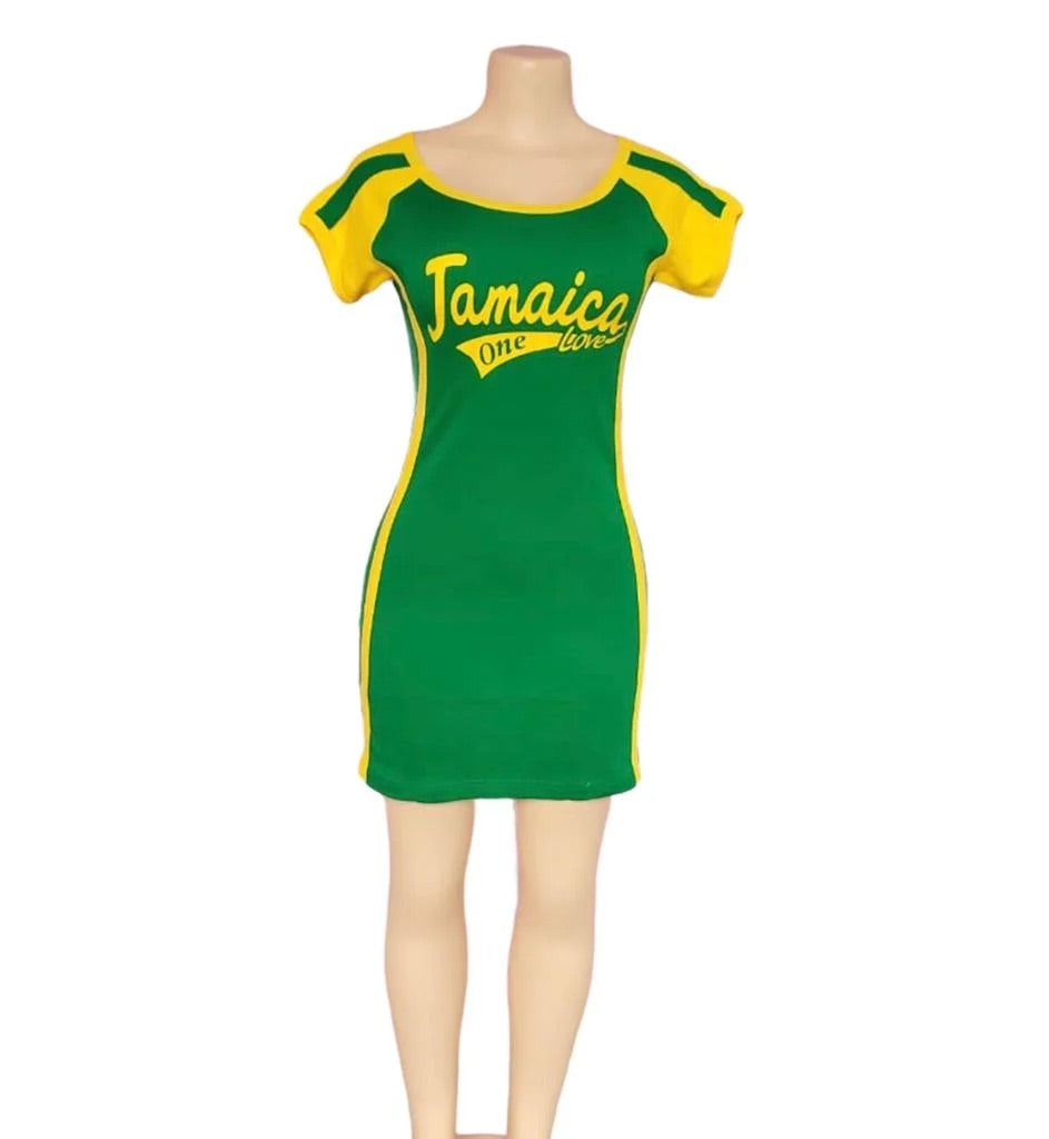 jamaican t shirt dress Reggae Rasta Party T-Shirt Dress