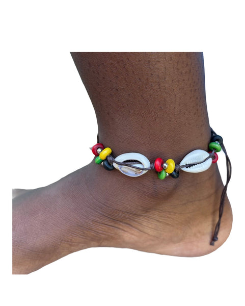 Rasta shell bracelet/Anklet