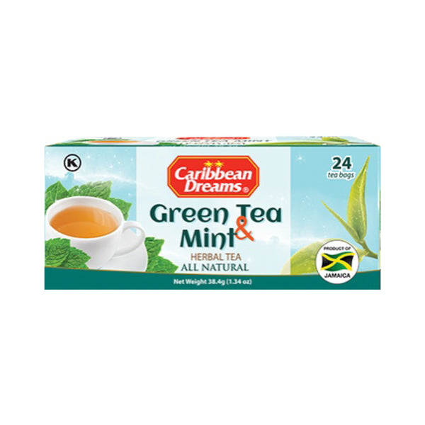Caribbean dreams Green tea & mint teabag
