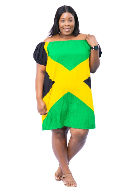 Jamaican flag dress