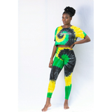 Jamaica tyedye legging set