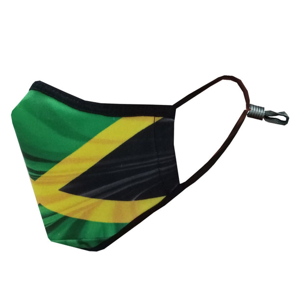 Jamaican flag face mask