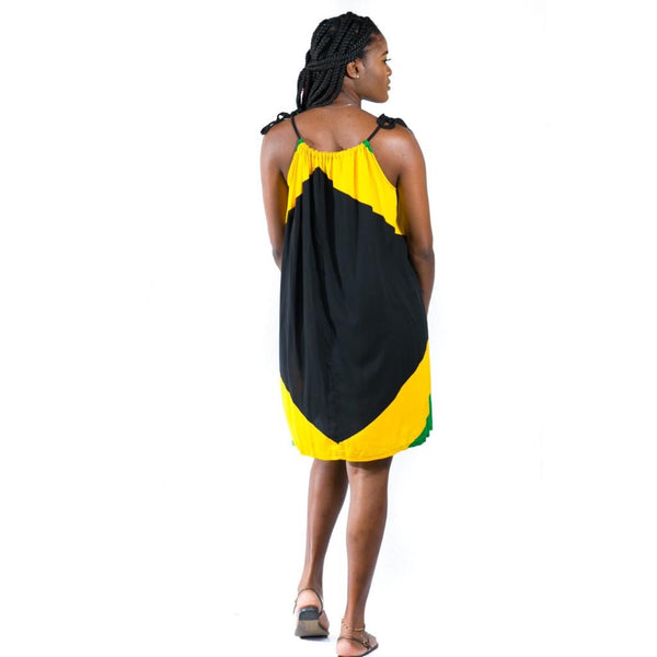 Jamaica flag ladies short dress Jamaica flag ladies short dress