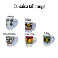 Jamaica tall white mugs