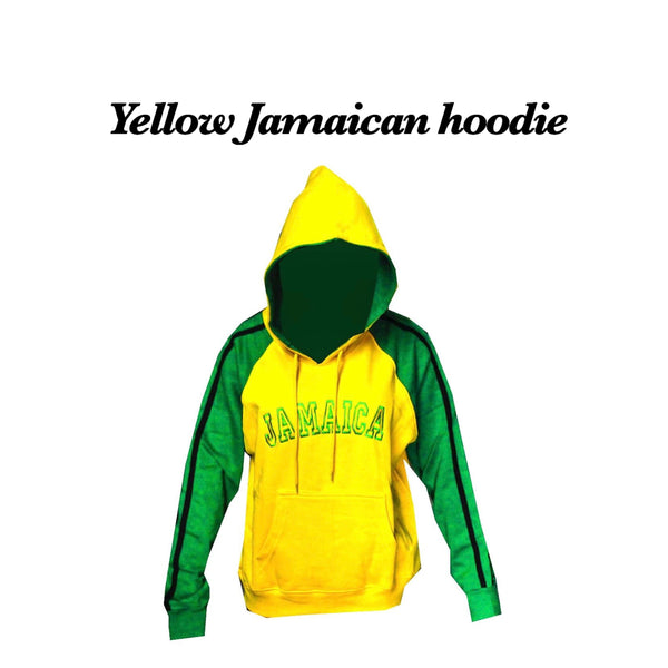 Jamaican hoodie yellow