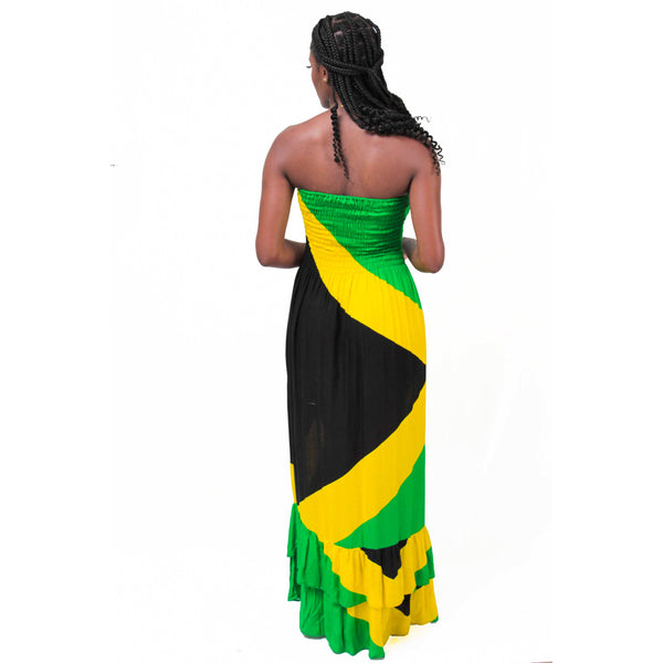 Jamaica flag tube dress