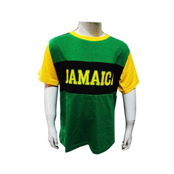 Jamaica green kids embroidered Tshirt