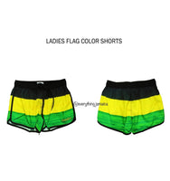 Ladies flag color shorts