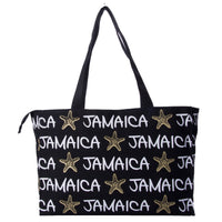 Jamaica starfish design tote bag