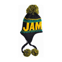 Jamaica winter tam with ear flag