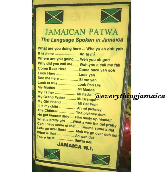 Jamaican patwa scroll