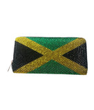 Jamaica flag bedazzled purse