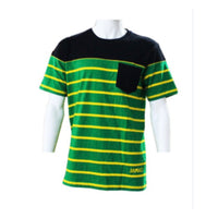 Green stripe Jamaican Tshirt