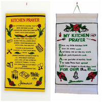 Kitchen prayer scrolls