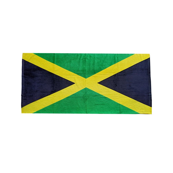 Jamaican flag beach towel