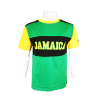 Green adult Jamaican embroidered Tshirt