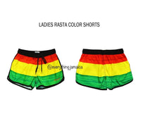 Ladies Rasta color shorts