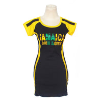 Jamaica black tshirt dress