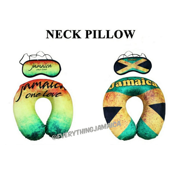 Jamaica neck pillow and eye mask set