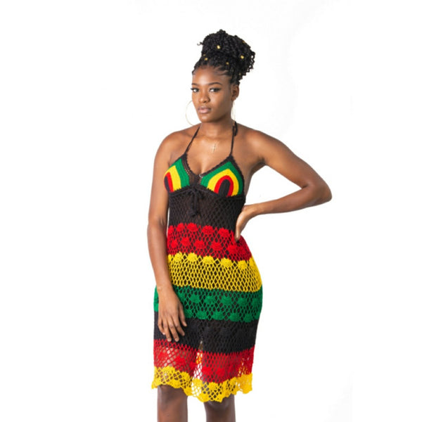 Rasta knitted dress