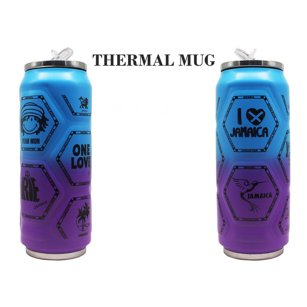 Jamaica purple/blue thermal mug