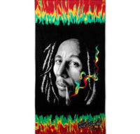 Bob Marley smoking towel