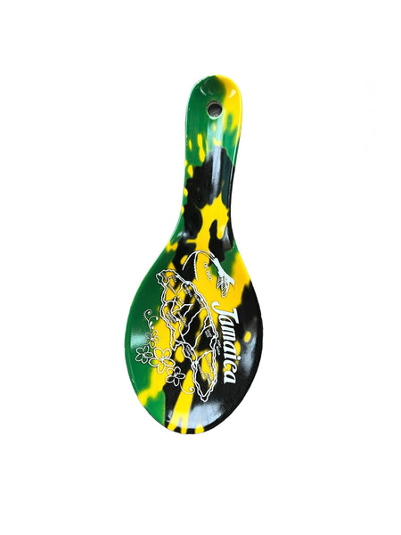 Jamaican map spoon rest