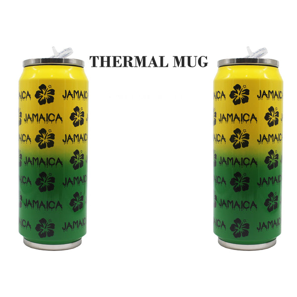 Jamaica hibiscus thermal mug