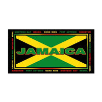 Rasta flag Jamaican flag towel