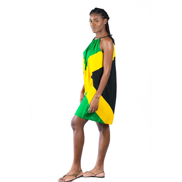 Jamaica flag ladies short dress