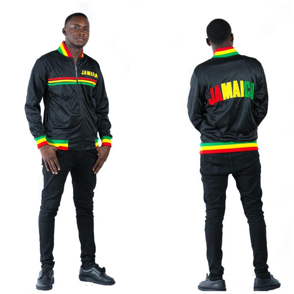 Mixed Martial Arts Jacket Trainingspak Authentiek Jamaica Reggae jack met lange mouwen en rits - uniseks (zwart Mixed Martial Arts Jacket Trainingspak Authentiek Jamaica Reggae jack met lange mouwen en rits - uniseks (zwart